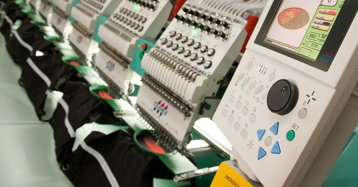Custom Embroidery Machines During Process Custom Embroidery Machines During Process