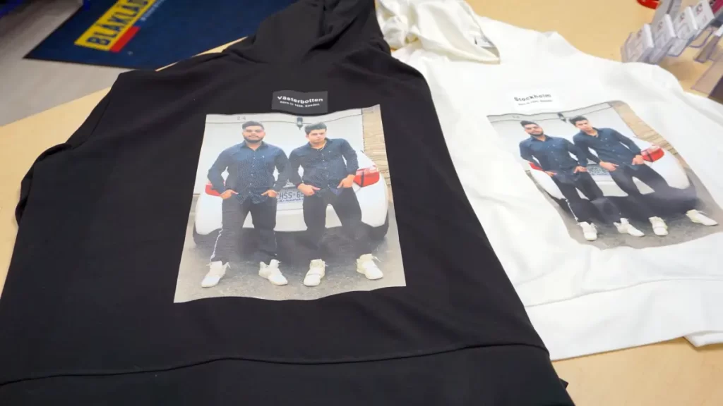 Custom-Printed Hoodies for Two Friends Custom-Printed Hoodies in GTA - Branding Centres
