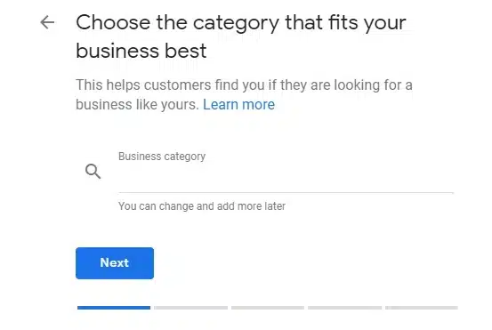 Select Business Category - Google My Business Setup Select Business Category - Google My Business Setup
