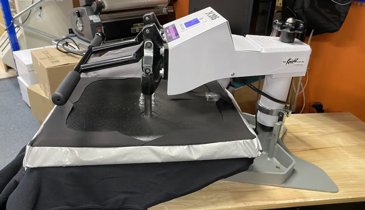Custom-Branded Apparel Heat Transfer Process 3