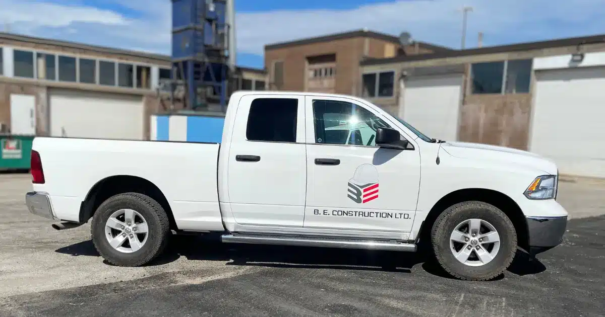 RAM 1500 Promotional Decals for BE Construction - After