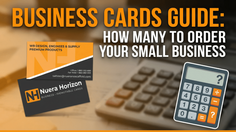 Business Cards Guide How Many to Order for Your Small Business