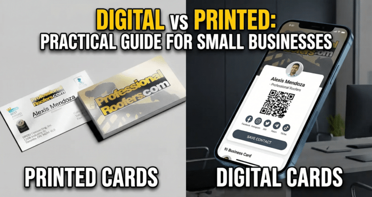 Digital Business Cards vs Printed Practical Guide for Small Businesses