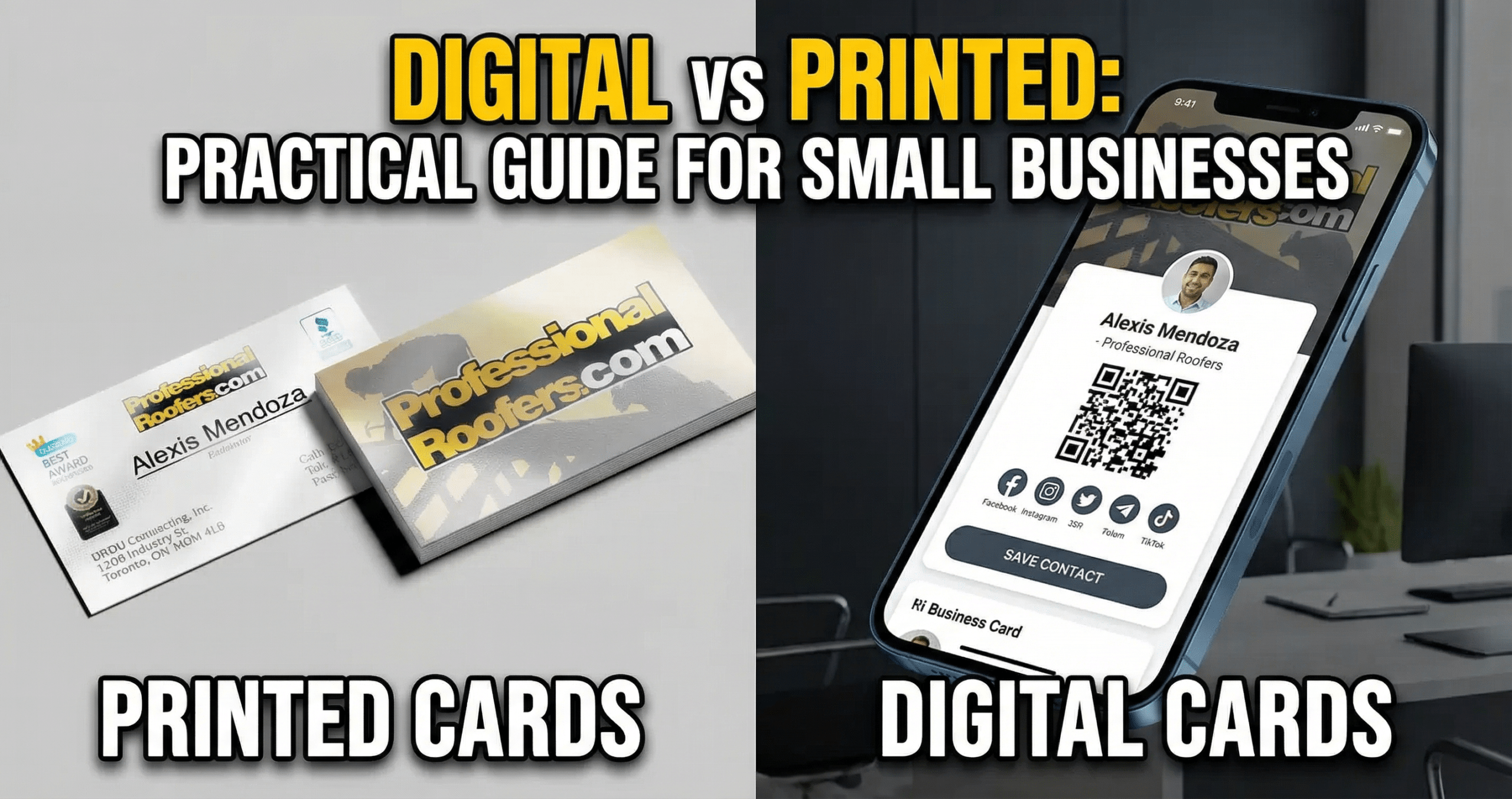 Digital Business Cards vs Printed Practical Guide for Small Businesses