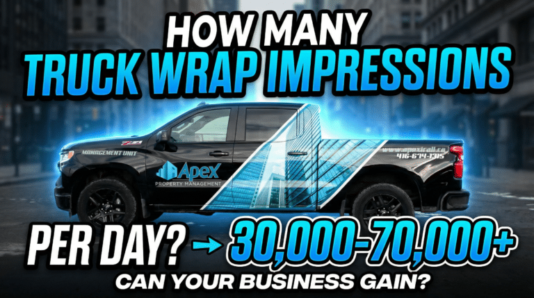 How Many Truck Wrap Impressions Per Day Can Your Business Gain