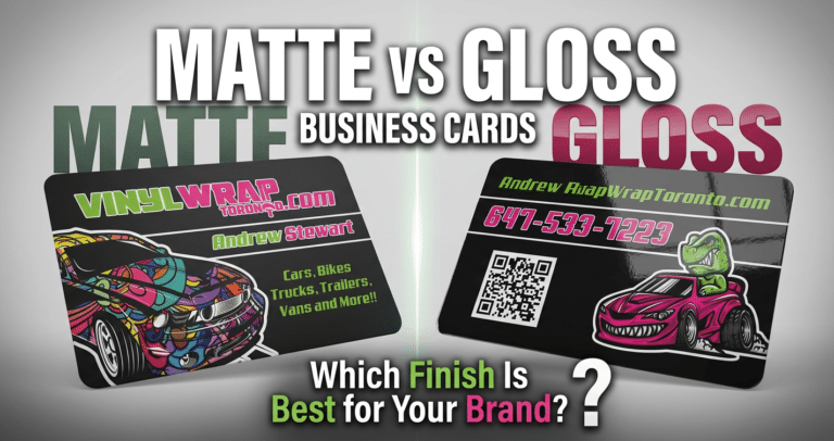 Matte vs Gloss Business Cards Which Finish Is Best for Your Brand
