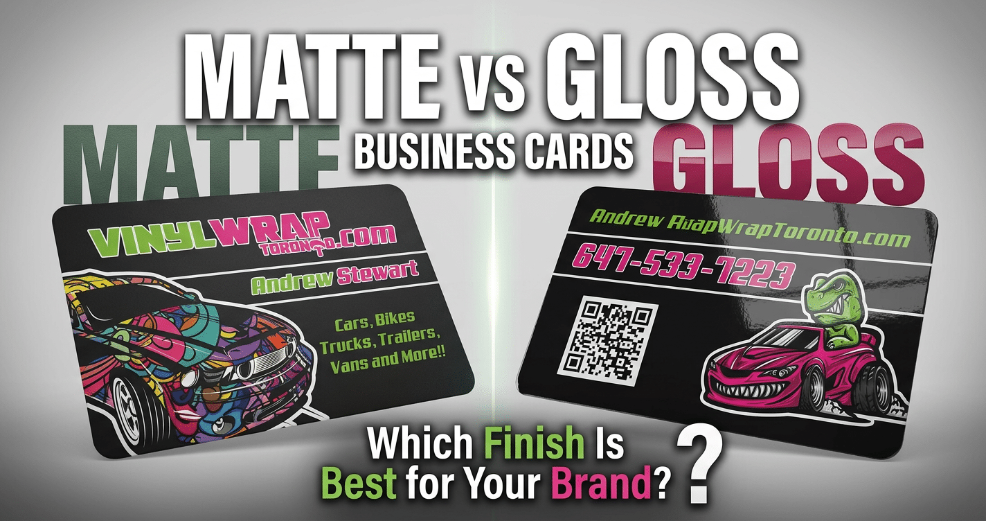Matte vs Gloss Business Cards Which Finish Is Best for Your Brand