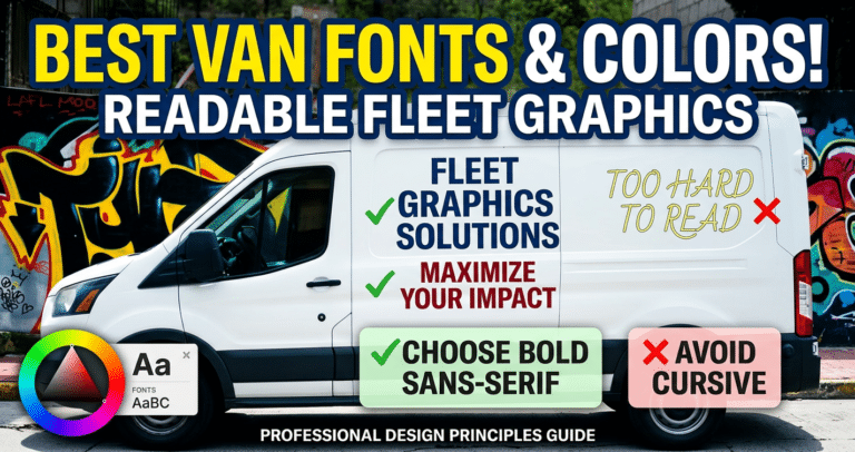 Van Decals Fonts Best Colors and Type Choices for Readable Fleet Graphics