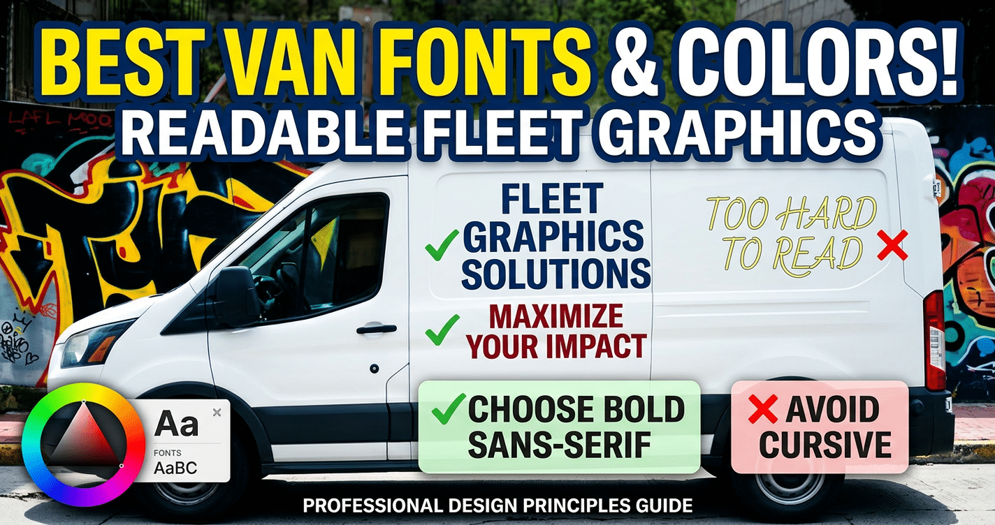 Van Decals Fonts Best Colors and Type Choices for Readable Fleet Graphics
