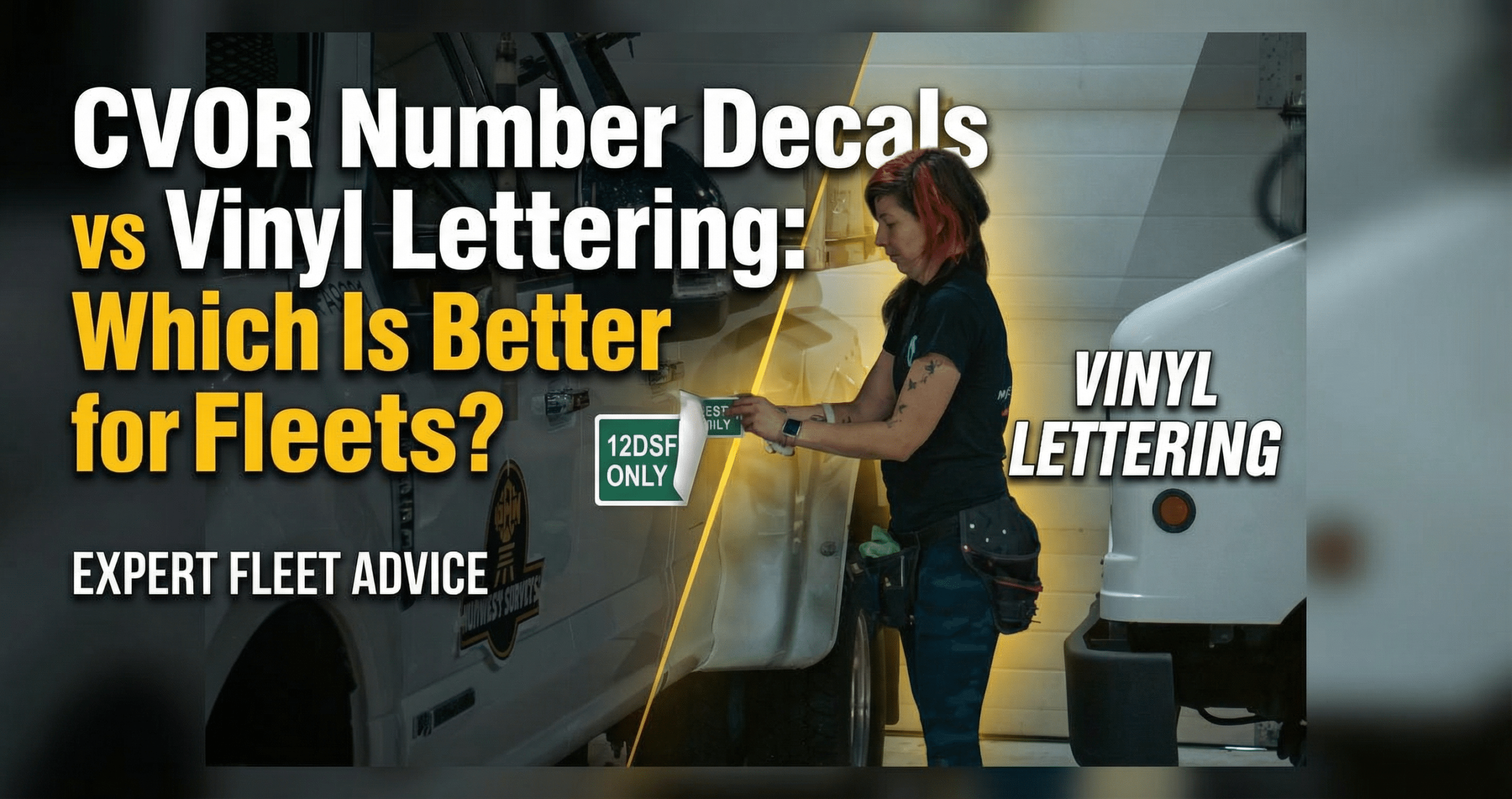 CVOR Number Decals vs Vinyl Lettering Which Is Better for Fleets