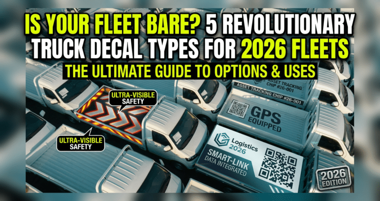 Types of Truck Decals for Commercial Fleets Best Options and Uses