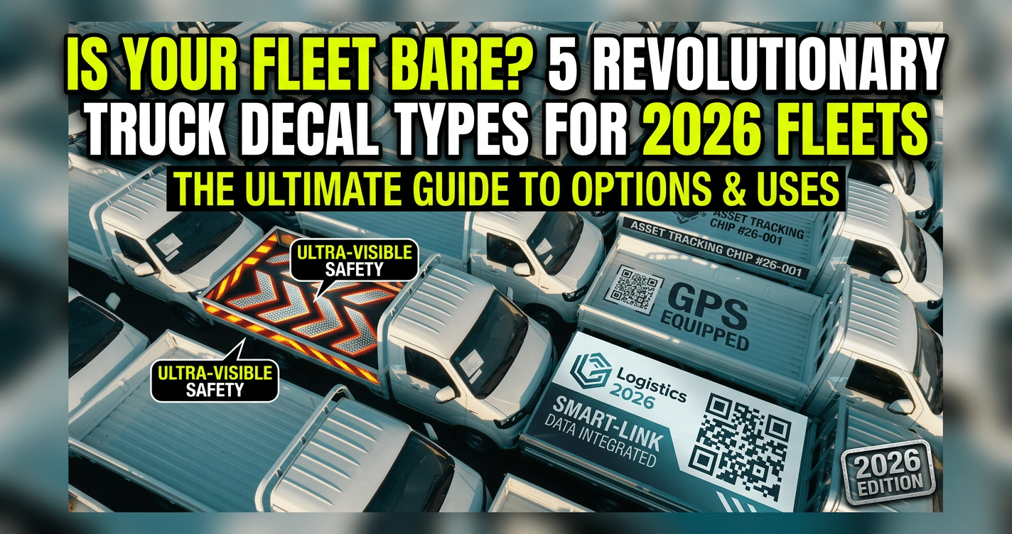 Types of Truck Decals for Commercial Fleets Best Options and Uses