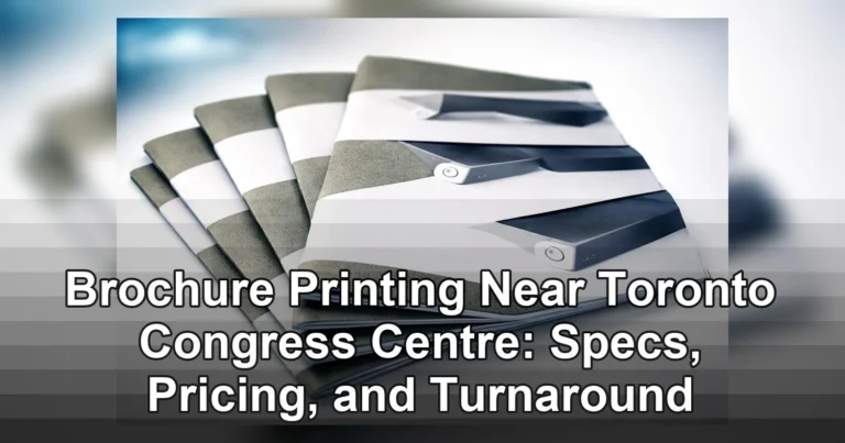 brochure printing near toronto congress centre — Close-up of folded Sigma brochures showcasing product images and design, ide