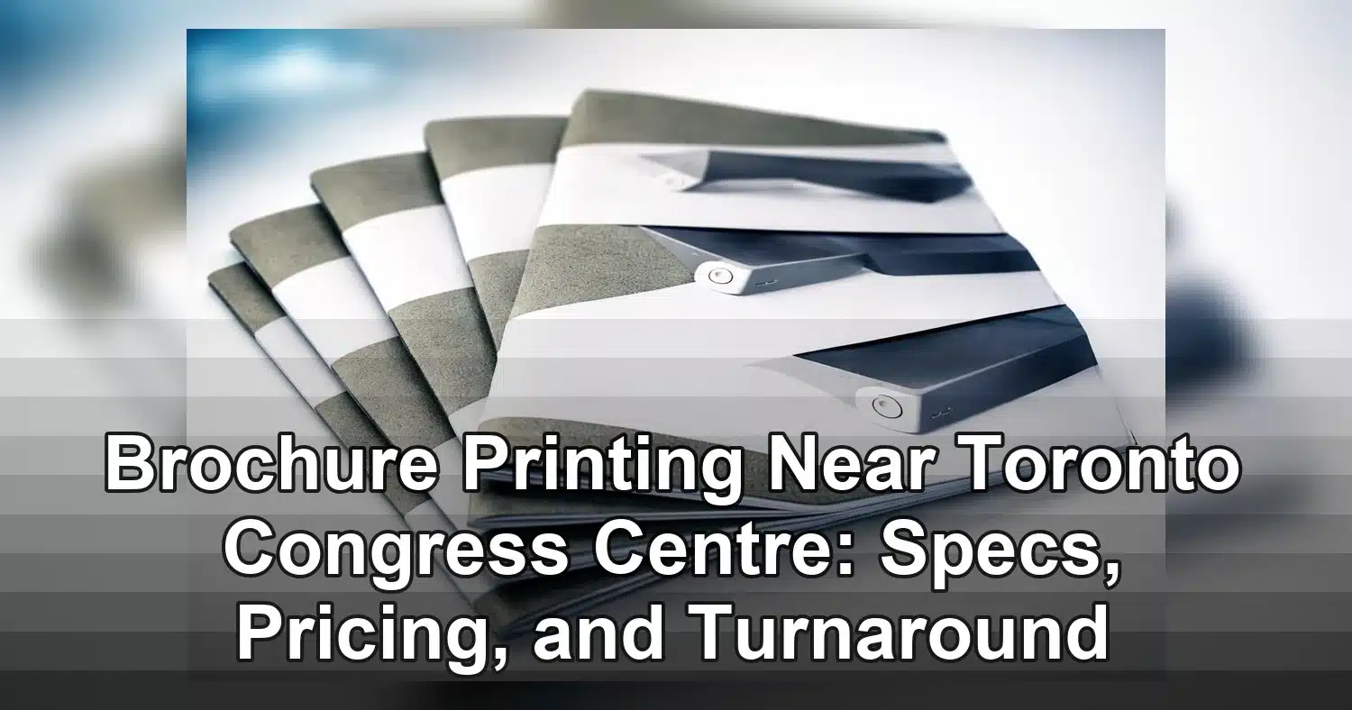 brochure printing near toronto congress centre — Close-up of folded Sigma brochures showcasing product images and design, ide