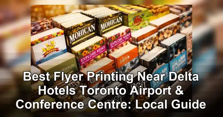 best flyer printing near delta hotels toronto airport & conference centre — Colorful collection of travel brochures on displa