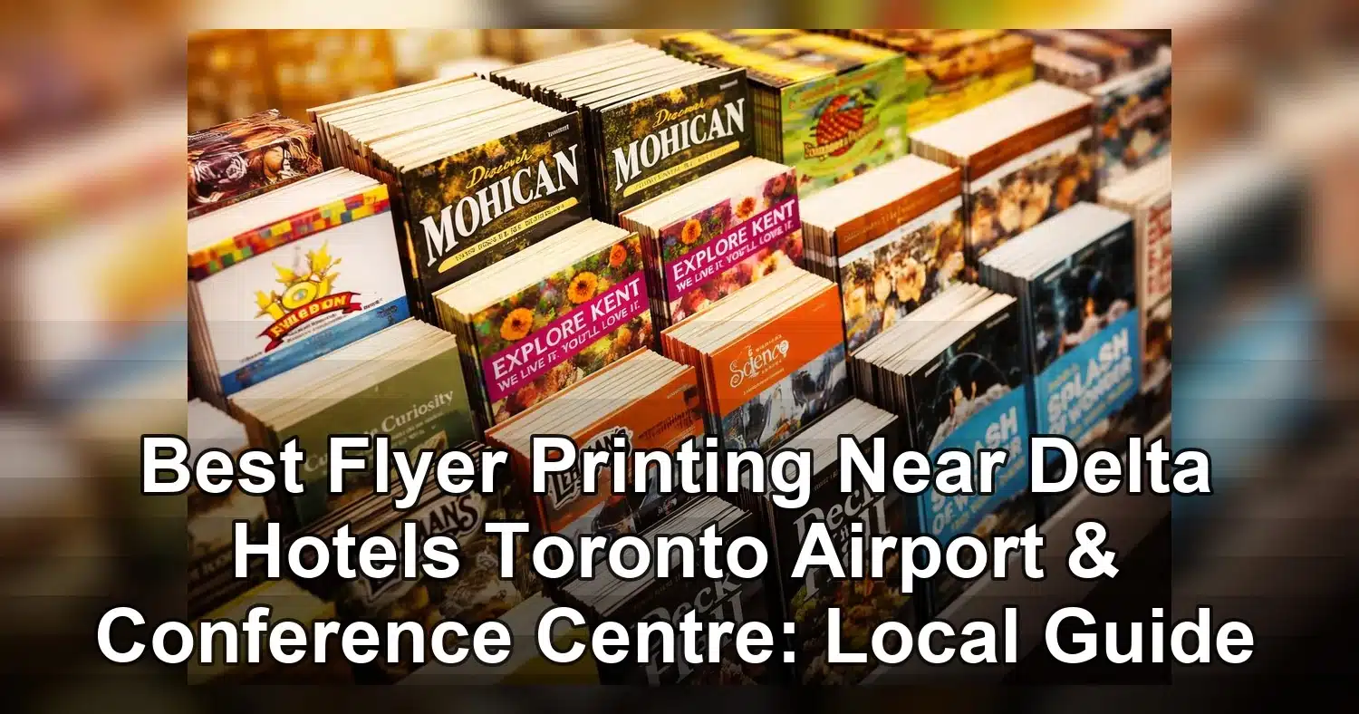 best flyer printing near delta hotels toronto airport & conference centre — Colorful collection of travel brochures on displa