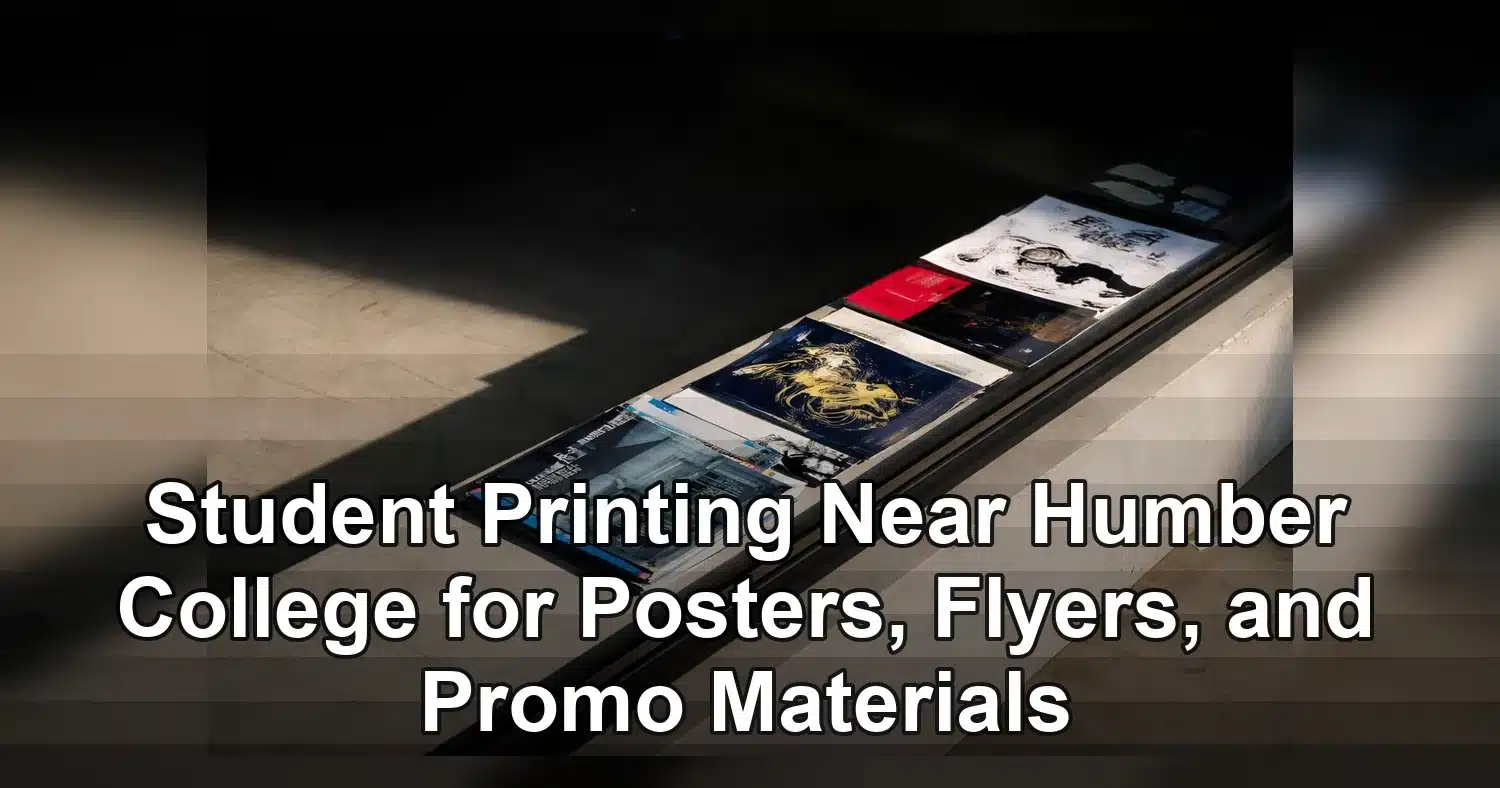 student printing near humber college — Art magazines and brochures on a sunlit concrete surface, highlighting shadow play and