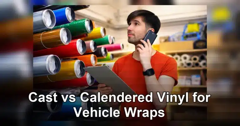 Cast vs calendered vinyl for vehicle wraps - shop comparison of wrap film options