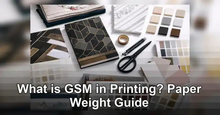 What is GSM in printing - paper stock samples showing different paper weights and feels