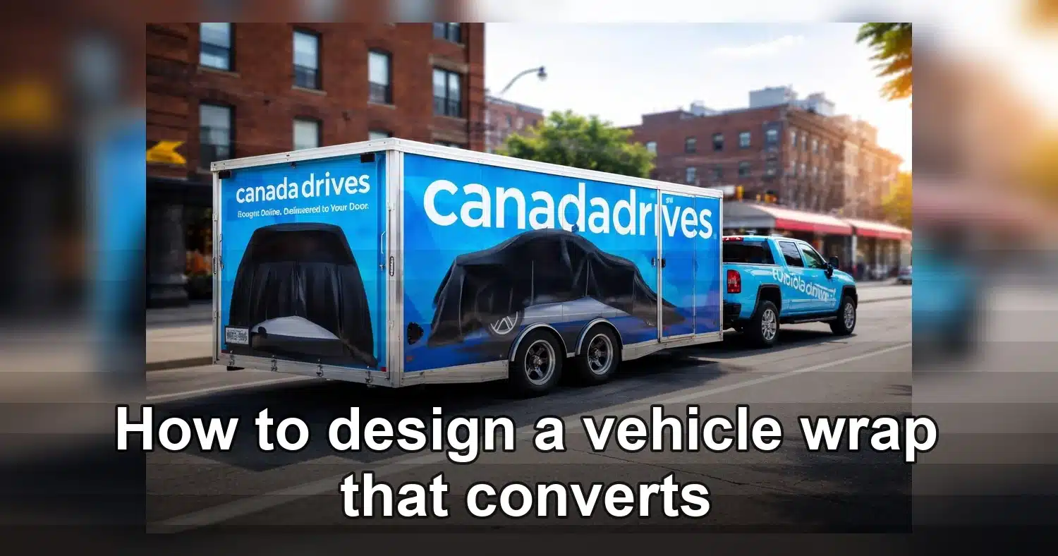 How to design a vehicle wrap - vinyl-wrapped delivery vehicle with bold branding example