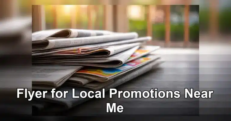 flyer for local promotions near me — A close-up of a stack of newspapers resting on a desk, symbolizing information and media
