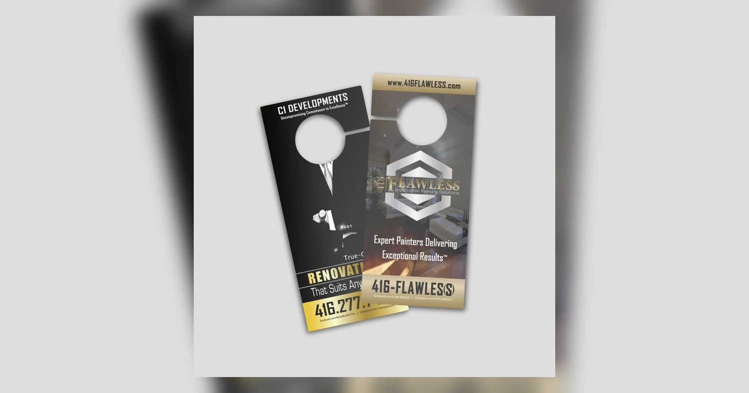 door hanger printing — Matte Door Hanger Final Mockup.Jpg