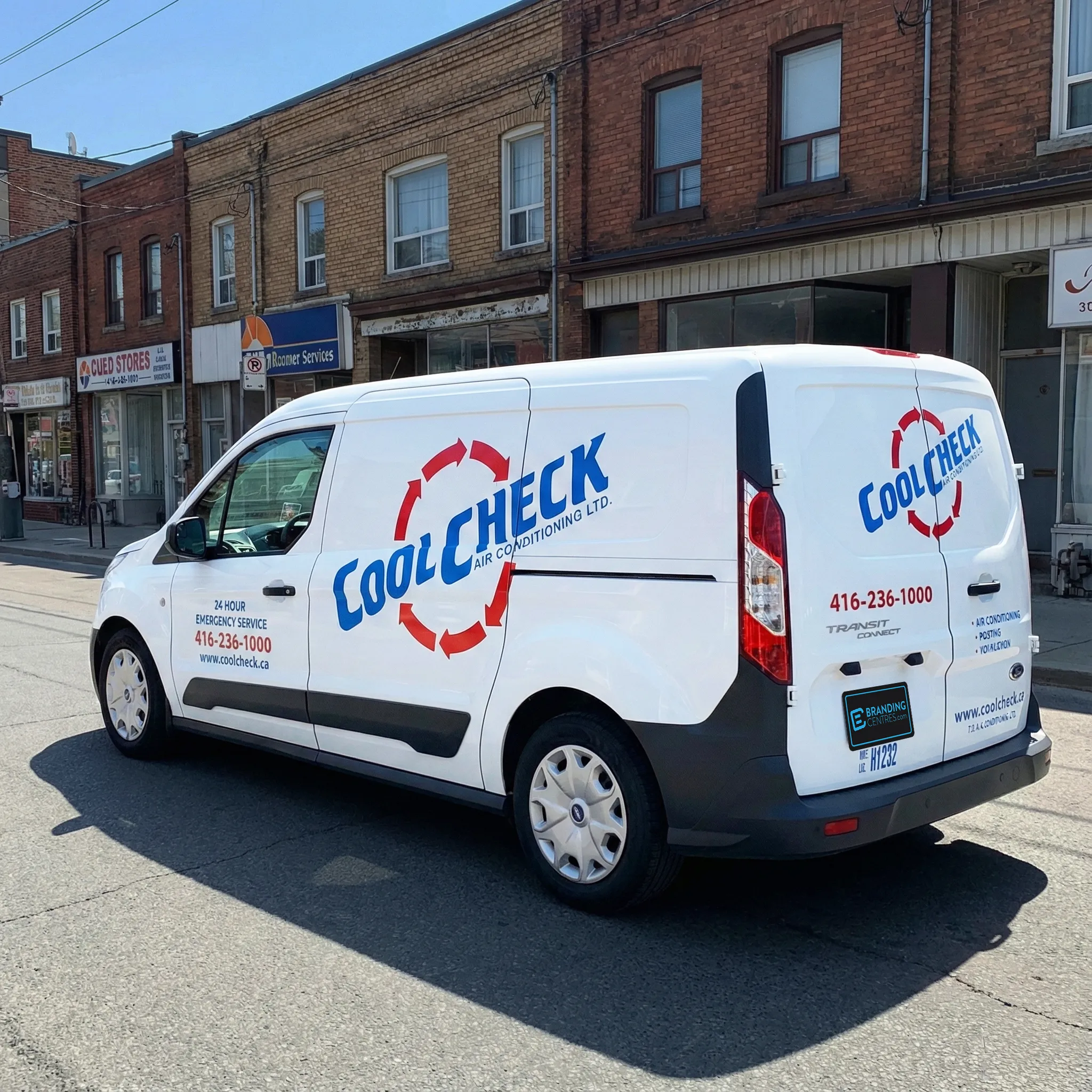 Coolcheck van decals and lettering for professional business branding