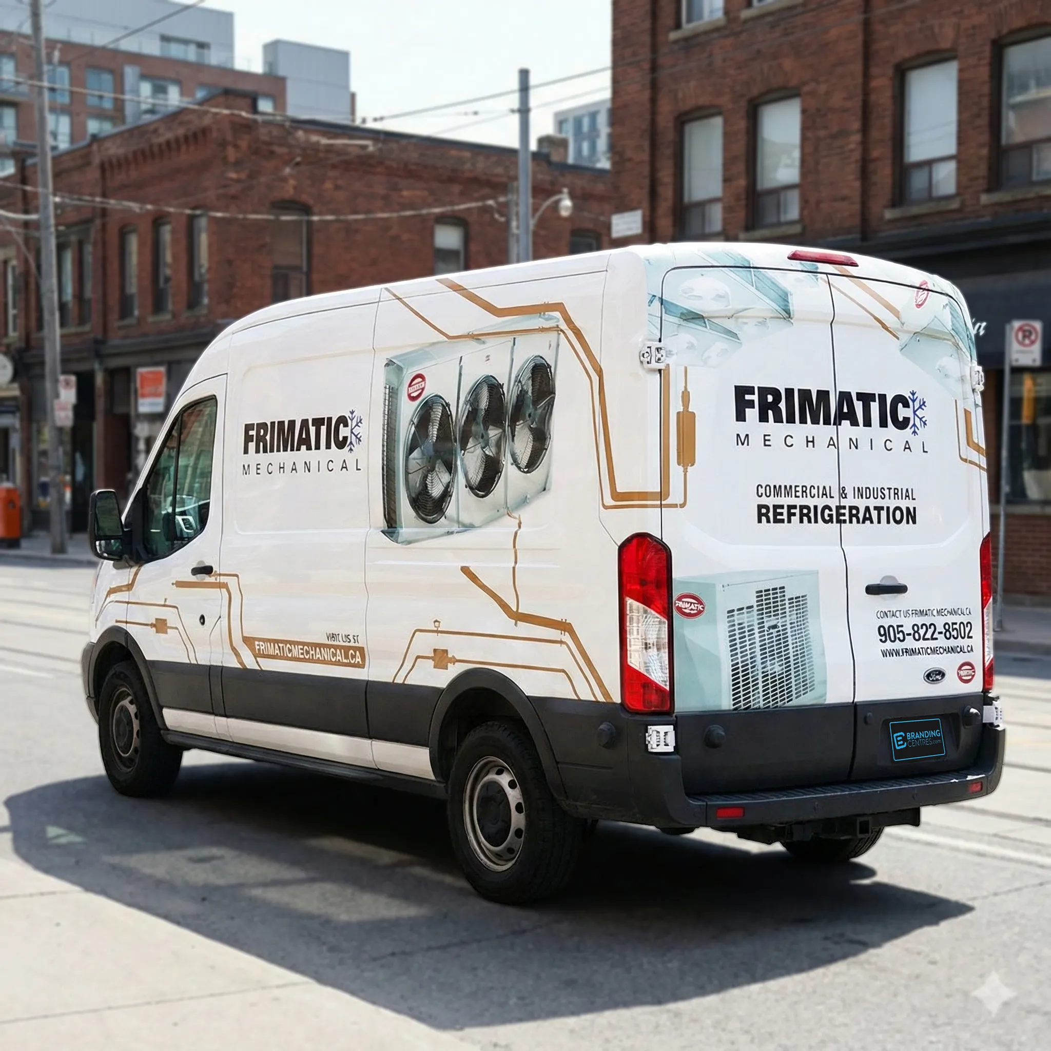 FIRMATIC Mechanical partial van wrap for professional service branding