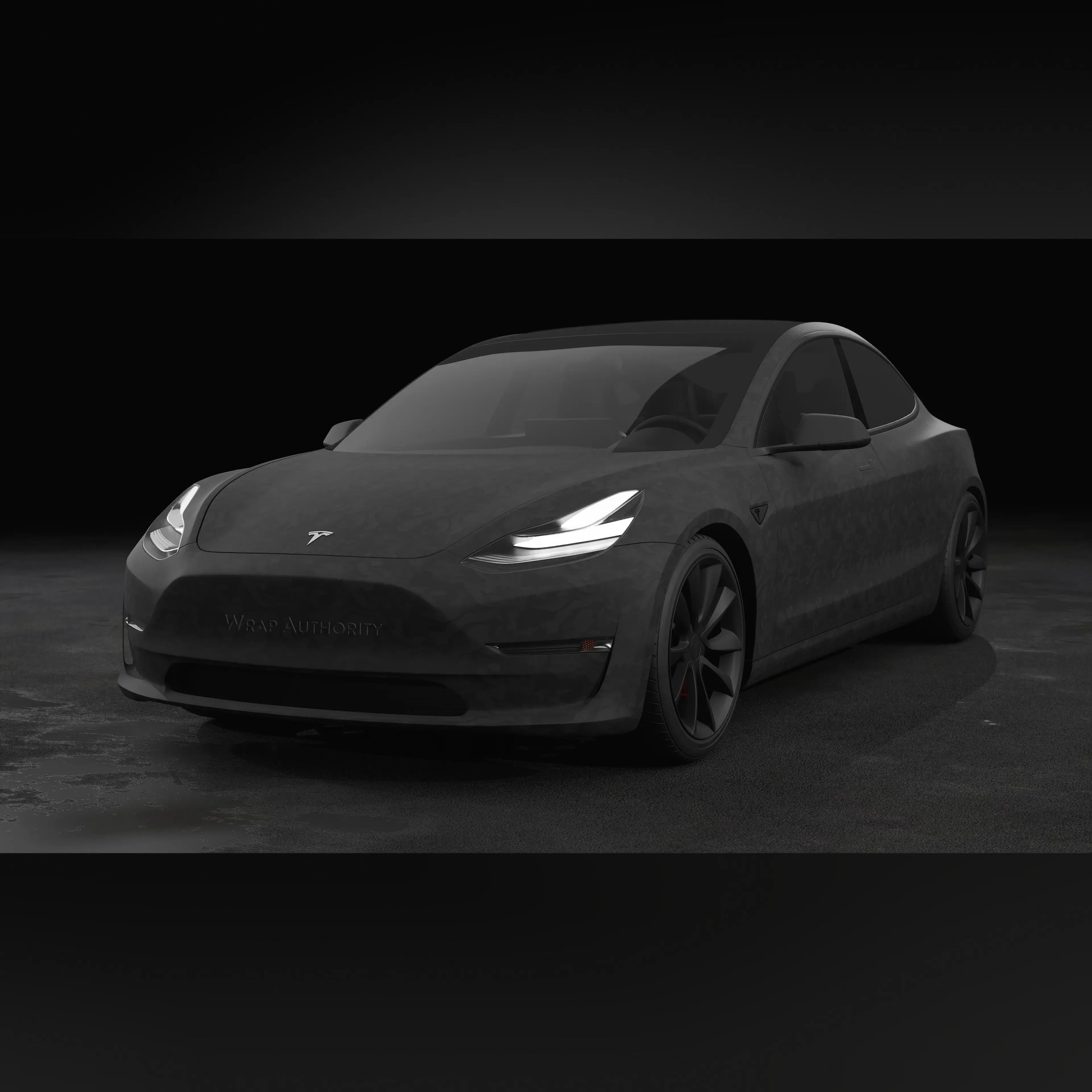 3M 2080 SHADOW BLACK TEXTURED VINYL WRAP | SB12