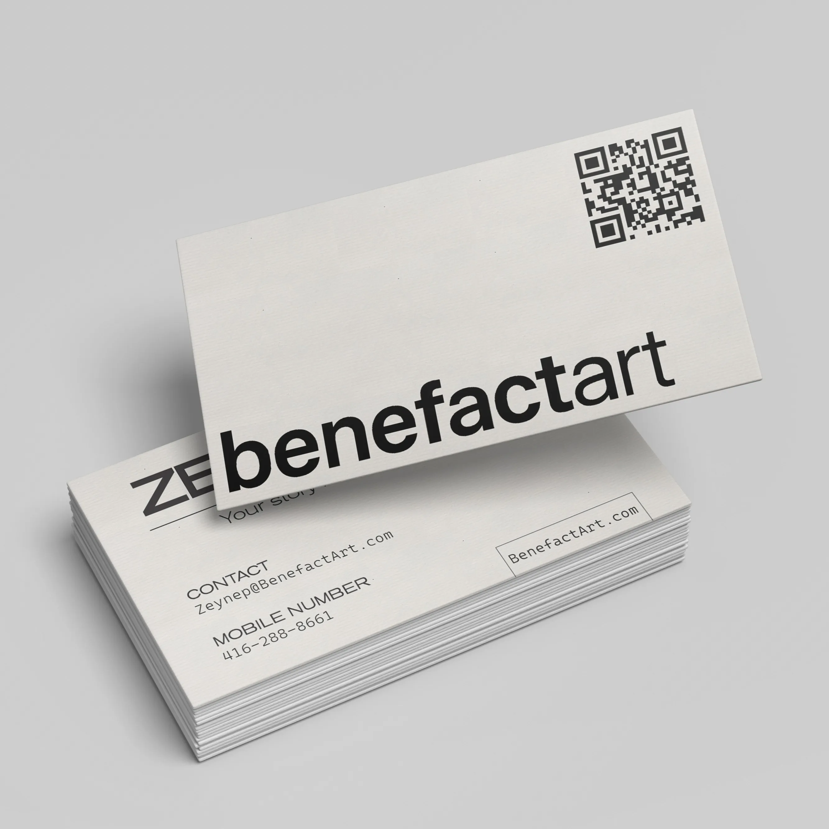 Linen Uncoated Writable Business Cards
