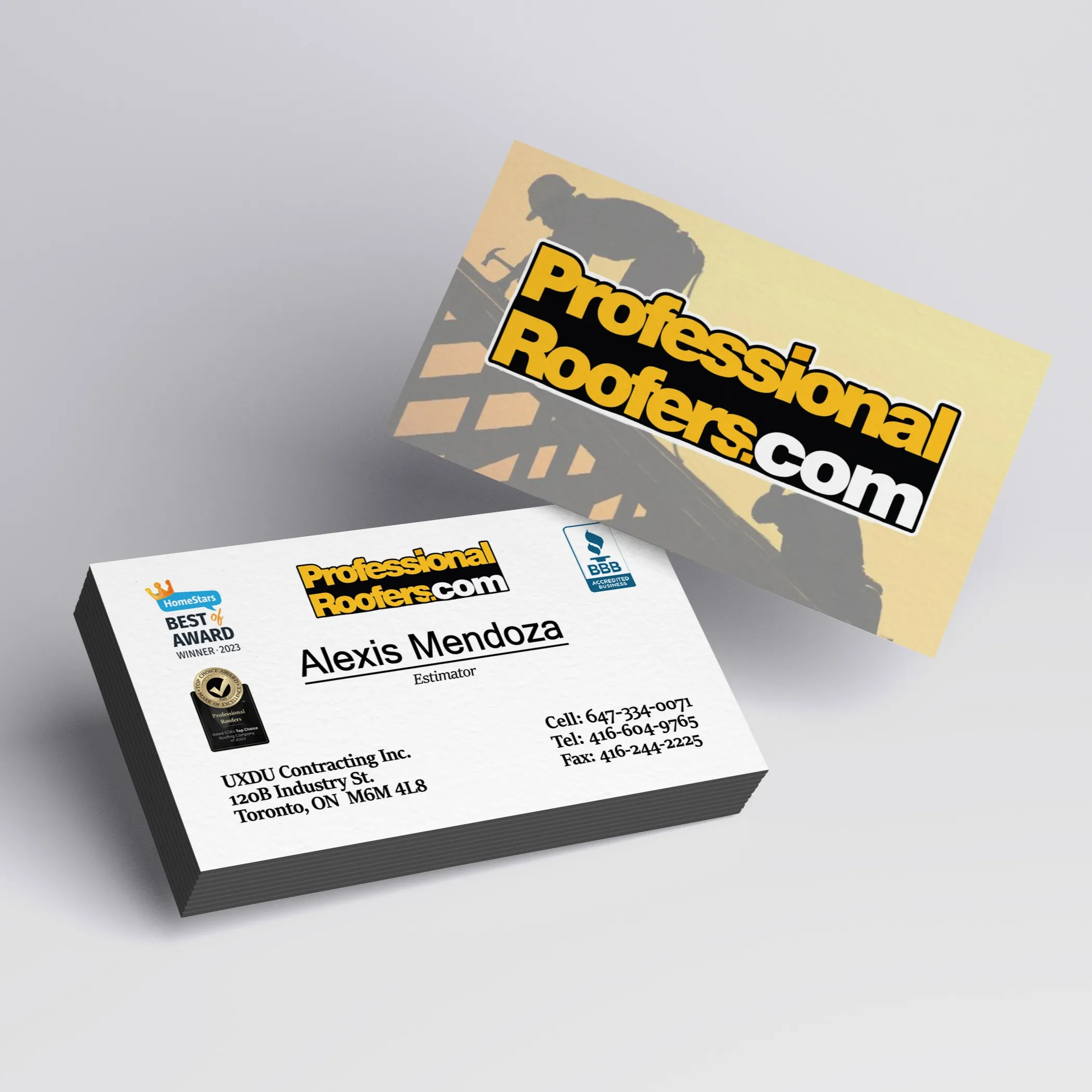 Painted Edge Business Cards