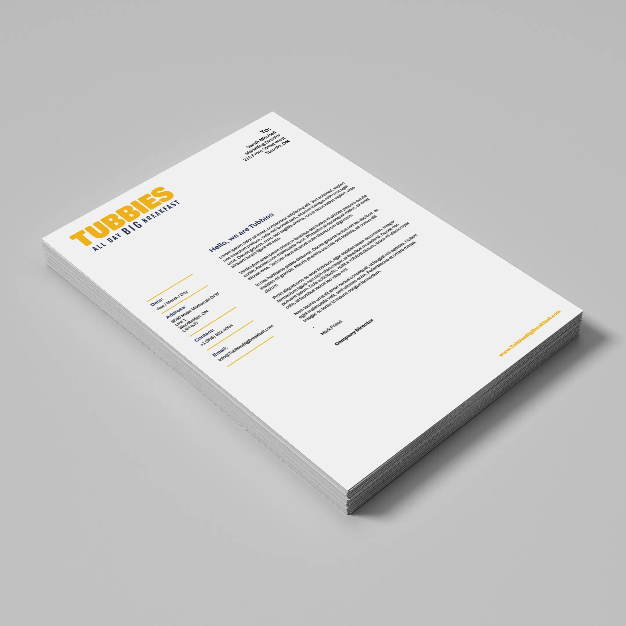 60lb Uncoated Letterheads