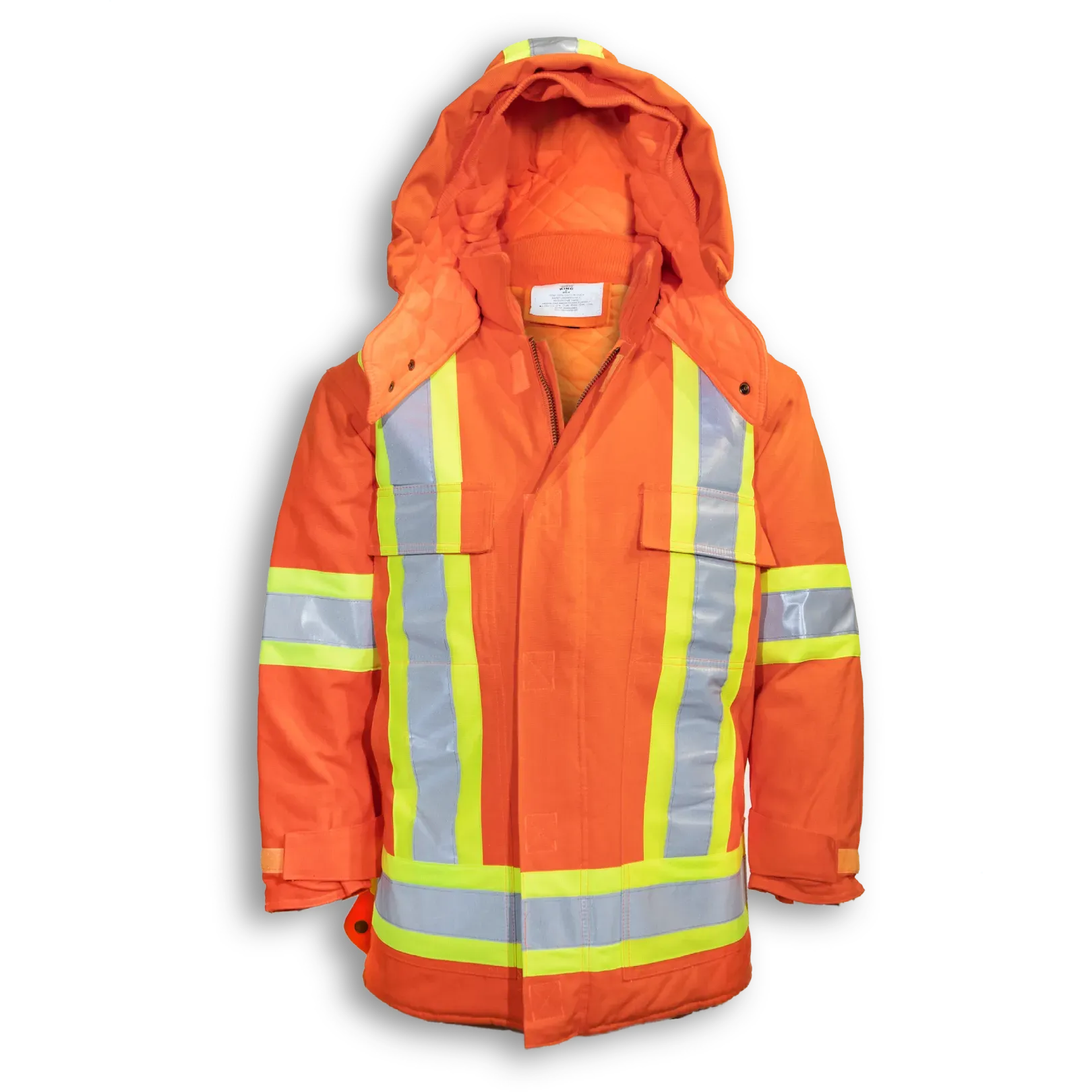 100% Cotton Duck Safety Jacket With Quilt Lining