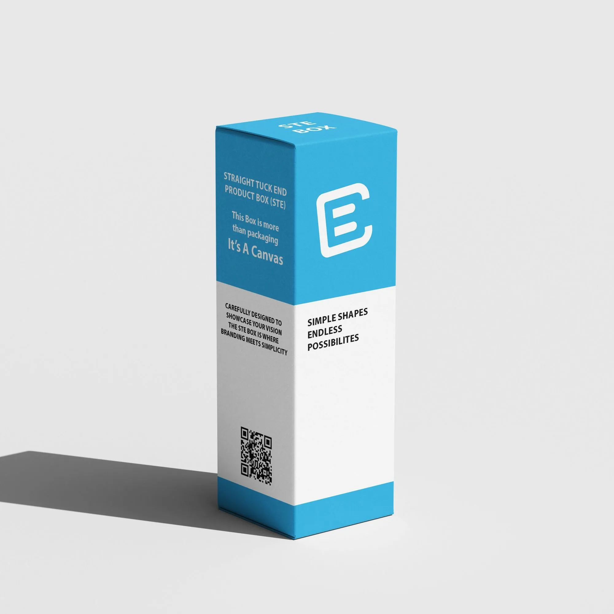 Straight tuck end product box (STE)