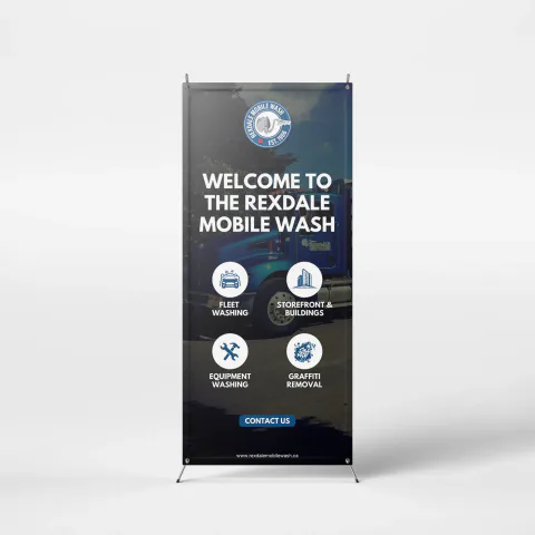 Roll-up banner printed by Branding Centres